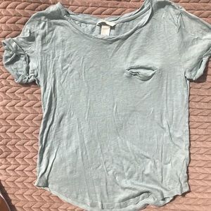 Mint green loose T-Short with pocket details👕👚